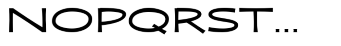 Zaphire Medium Extra Expanded Font UPPERCASE