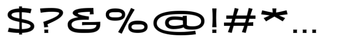 Zaphire Medium Ultra Expanded Font OTHER CHARS