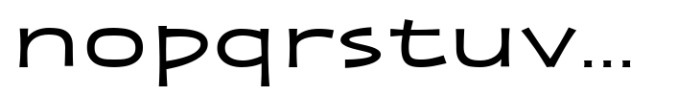 Zaphire Medium Ultra Expanded Font LOWERCASE