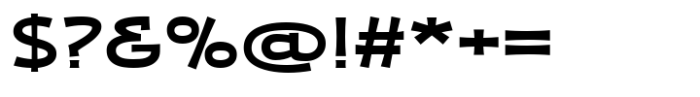 Zaphire Semi Bold Expanded Font OTHER CHARS