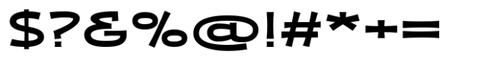 Zaphire Semi Bold Extra Expanded Font OTHER CHARS