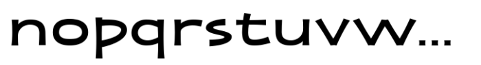Zaphire Semi Bold Extra Expanded Font LOWERCASE