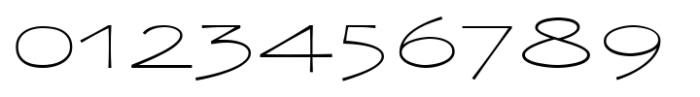 Zaphire Thin Extra Expanded Font OTHER CHARS