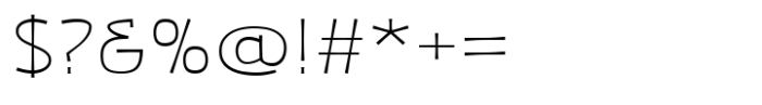 Zaphire Thin Semi Expanded Font OTHER CHARS
