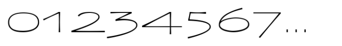 Zaphire Thin Ultra Expanded Font OTHER CHARS