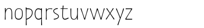 Zaphire Thin Font LOWERCASE