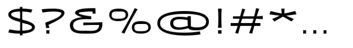 Zaphire Ultra Expanded Font OTHER CHARS