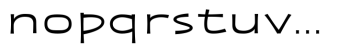 Zaphire Ultra Expanded Font LOWERCASE