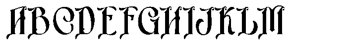 Zaphyre Regular Font UPPERCASE