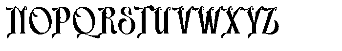 Zaphyre Regular Font UPPERCASE