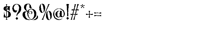 Zaphyre Rough Font OTHER CHARS