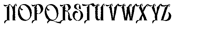 Zaphyre Rough Font UPPERCASE
