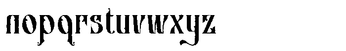 Zaphyre Rough Font LOWERCASE