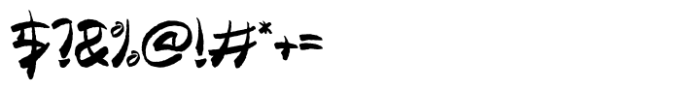 Zaragi Distort Font OTHER CHARS