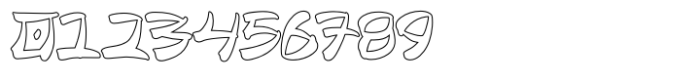 Zaragi Outline Font OTHER CHARS
