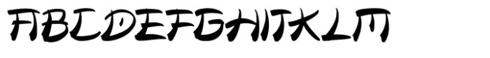 Zaragi Regular Font UPPERCASE