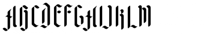 Zarathustra Stencil Font UPPERCASE