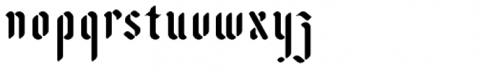 Zarathustra Stencil Font LOWERCASE