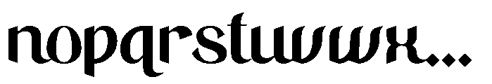 Zareen Font LOWERCASE