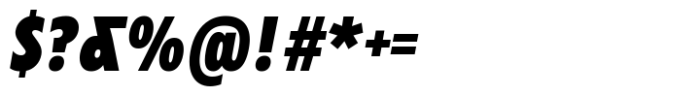 Zariantz Grotesk Black Italic Font OTHER CHARS