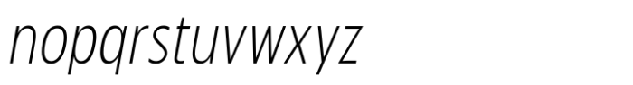 Zariantz Grotesk Light Italic Font LOWERCASE