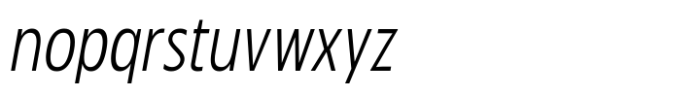 Zariantz Grotesk Regular Italic Font LOWERCASE
