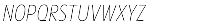 Zariantz Grotesk Thin Italic Font UPPERCASE