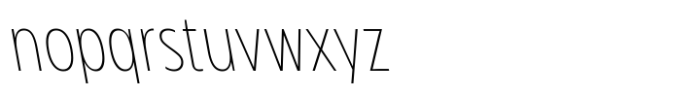 Zariantz Grotesk Thin Rita Font LOWERCASE