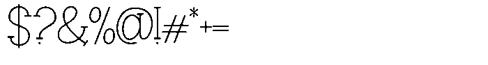 Zathura Font OTHER CHARS