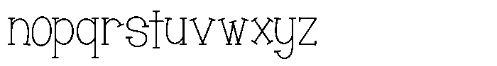 Zathura Font LOWERCASE