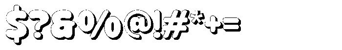 Zavo Extrude Font OTHER CHARS