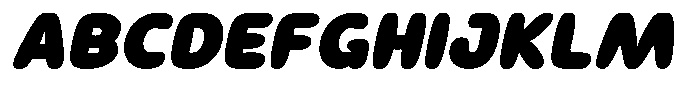 Zavo Italic Font UPPERCASE