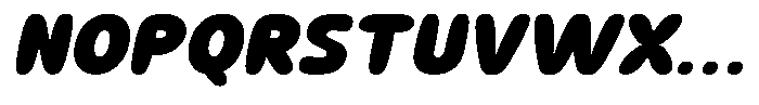 Zavo Italic Font UPPERCASE
