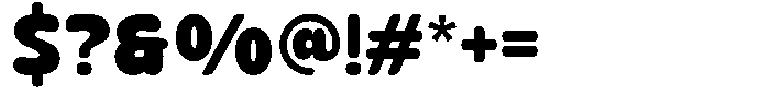 Zavo Regular Font OTHER CHARS