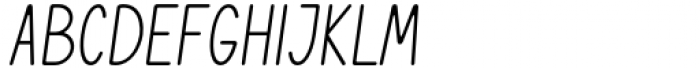 Zayna Oblique Font LOWERCASE