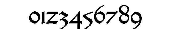 Zainer GoticoAntiqua96G Font OTHER CHARS