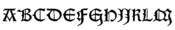 Zainer GoticoAntiqua96G Font UPPERCASE