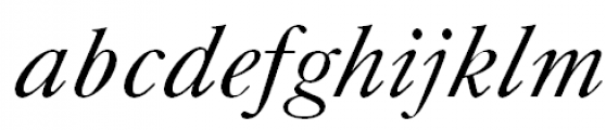 Zagolovochnaya Book Italic Font LOWERCASE