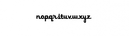 Zavtone Regular Font LOWERCASE