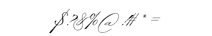 Zaner Four Font OTHER CHARS