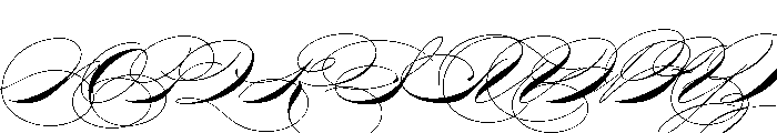 Zaner Four Font UPPERCASE