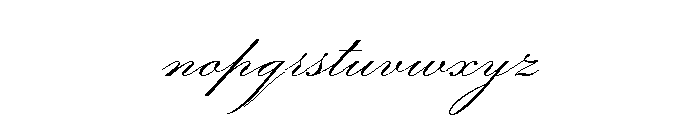 Zaner Four Font LOWERCASE