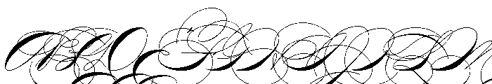 Zaner Three Font UPPERCASE