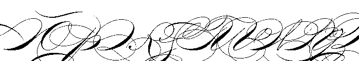 Zaner Three Font UPPERCASE