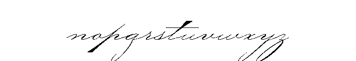 Zaner Three Font LOWERCASE