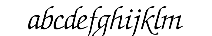ZapfChanceryStd-LightItalic Font LOWERCASE
