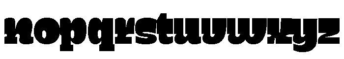 Zeplin VF SouthWest Font LOWERCASE