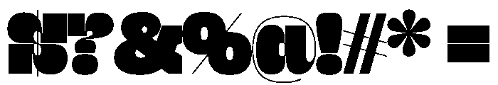 Zeplin Variable Heavy Font OTHER CHARS