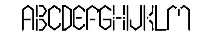 ZELUNNI Font UPPERCASE