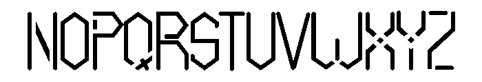 ZELUNNI Font UPPERCASE